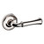 Baldwin 5118055PASS-PRE Lifetime Polished Nickel Passage Lever with 5076 Rose