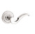 Baldwin 5152.055.pass Lifetime Polished Nickel Passage 5152 Solid Brass Lever with Your Choice of Rosette