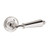 Baldwin 5125.055.priv.s Lifetime Polished Nickel Privacy 5125 Solid Brass Lever with Your Choice of Small Rosette