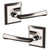 Baldwin 5141055PRIV-PRE Lifetime Polished Nickel Privacy Lever with R033 Rose