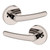 Baldwin 5165055PRIV-PRE Lifetime Polished Nickel Privacy Lever with 5046 Rose