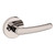Baldwin 5165055PRIV-PRE Lifetime Polished Nickel Privacy Lever with 5046 Rose