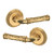 Baldwin 5122044PASS-PRE Lifetime Satin Brass Passage Lever with 5022 Rose