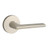 Baldwin 5162.056.idm Lifetime Satin Nickel Half Dummy 5162 Solid Brass Lever with Your Choice of Rosette