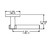 Baldwin 5161056LDM-PRE Lifetime Satin Nickel Left Handed Half Dummy Lever with 5046 Rose