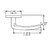 Baldwin 5165056LDM-PRE Lifetime Satin Nickel Left Handed Half Dummy Lever with 5046 Rose