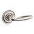 Baldwin 5106056PASS-PRE Lifetime Satin Nickel Passage Lever with 5048 Rose