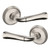 Baldwin 5113056PASS-PRE Lifetime Satin Nickel Passage Lever with 5078 Rose