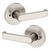 Baldwin 5105056PRIV-PRE Lifetime Satin Nickel Privacy Lever with 5046 Rose