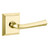 Baldwin 5141.031.fd Non-lacquered Brass Full Dummy 5141 Solid Brass Lever with Your Choice of Rosette
