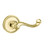 Baldwin 5104.031.priv Non-lacquered Brass Privacy 5104 Solid Brass Lever with Your Choice of Rosette