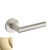 Baldwin 5173.031.priv.s Non-lacquered Brass Privacy 5173 Solid Brass Lever with Your Choice of Small Rosette