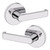 Baldwin 5105260FD-PRE Polished Chrome Full Dummy Lever with 5046 Rose