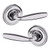 Baldwin 5106260FD-PRE Polished Chrome Full Dummy Lever with 5048 Rose