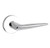 Baldwin 5166.260.fd Polished Chrome Full Dummy 5166 Solid Brass Lever with Your Choice of Rosette