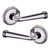 Baldwin 5116260FD-PRE Polished Chrome Full Dummy Lever with 5070 Rose
