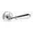 Baldwin 5125.260.fd.s Polished Chrome Full Dummy 5125 Solid Brass Lever with Your Choice of Small Rosette