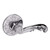 Baldwin 5121260FD-PRE Polished Chrome Full Dummy Lever with R012 Rose