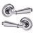 Baldwin 5125260FD-PRE Polished Chrome Full Dummy Lever with 5048 Rose