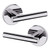 Baldwin 5137260FD-PRE Polished Chrome Full Dummy Lever with 5046 Rose