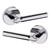 Baldwin 5161260FD-PRE Polished Chrome Full Dummy Lever with 5046 Rose