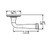 Baldwin 5116260LDM-PRE Polished Chrome Left Handed Half Dummy Lever with 5070 Rose