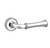 Baldwin 5118.260.priv.s Polished Chrome Privacy 5118 Solid Brass Lever with Your Choice of Small Rosette