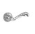 Baldwin 5121.260.priv.s Polished Chrome Privacy 5121 Solid Brass Lever with Your Choice of Small Rosette