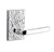 Baldwin 5190.260.priv Polished Chrome Privacy 5190 Solid Brass Lever with Your Choice of Rosette