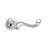 Baldwin 5104.260.priv.s Polished Chrome Privacy 5104 Solid Brass Lever with Your Choice of Small Rosette
