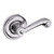 Baldwin 5103260RDM-PRE Polished Chrome Right Handed Half Dummy Lever with 5048 Rose