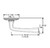 Baldwin 5112190LDM-PRE Satin Black Left Handed Half Dummy Lever with 5075 Rose