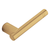 Baldwin 5138.060.RMR/LMR Satin Brass & Brown 1/2 Pair of 5138 Solid Brass Levers Minus Rosettes