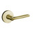 Baldwin 5164.060.pass Satin Brass & Brown Passage 5164 Solid Brass Lever with Your Choice of Rosette