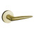 Baldwin 5166.060.pass Satin Brass & Brown Passage 5166 Solid Brass Lever with Your Choice of Rosette