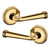 Baldwin 5116031FD-PRE Unlacquered Brass Full Dummy Lever with 5070 Rose