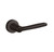 Baldwin 5164.112.pass.s Venetian Bronze Passage 5164 Solid Brass Lever with Your Choice of Small Rosette