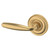 Baldwin 5106033LDM-PRE Vintage Brass Left Handed Half Dummy Lever with 5048 Rose