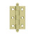 Deltana CHA2517U3-UNL Unlacquered Brass 2-1/2" x 1-11/16" Adjustable Square Corner Brass Cabinet Hinge
