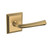 Baldwin 5141033PRIV-PRE Vintage Brass Privacy Lever with R033 Rose