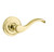 Baldwin 5455V.003.RMR/LMR Lifetime Polished Brass 1/2 Pair of 5455V Solid Brass Levers Minus Rosettes