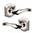 Baldwin 5447V055PASS-PRE Lifetime Polished Nickel Passage Lever with R027 Rose