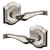 Baldwin 5447V056PASS-PRE Lifetime Satin Nickel Passage Lever with R027 Rose