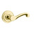 Baldwin 5445V.031.fd Non-lacquered Brass Full Dummy 5445V Solid Brass Lever with Your Choice of Rosette