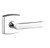Baldwin 5485V.260.fd Polished Chrome Full Dummy 5485V Solid Brass Lever with Your Choice of Rosette