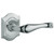 Baldwin 5447V.260.pass Polished Chrome Passage 5447V Solid Brass Lever with Your Choice of Rosette