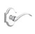 Baldwin 5452V.260.pass Polished Chrome Passage 5452V Solid Brass Lever with Your Choice of Rosette