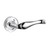 Baldwin 5447V.260.priv.s Polished Chrome Privacy 5447V Solid Brass Lever with Your Choice of Small Rosette