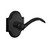 Baldwin 5452V.190.pass Satin Black Passage 5452V Solid Brass Lever with Your Choice of Rosette