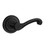 Baldwin 5445V.190.priv Satin Black Privacy 5445V Solid Brass Lever with Your Choice of Rosette